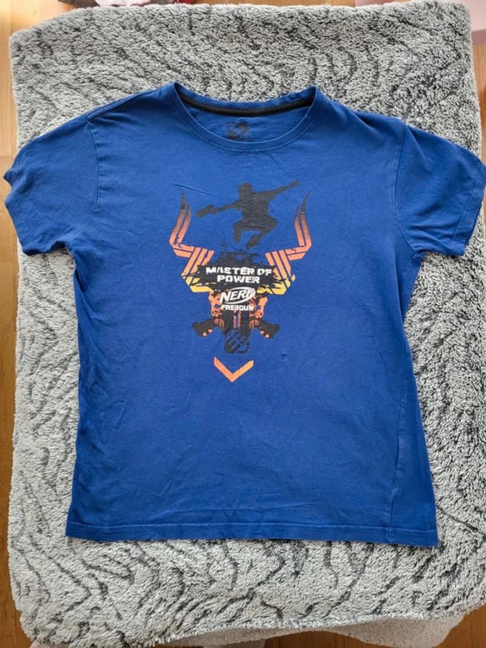 Tee shirt Nerf Freegun 14 ans bleu