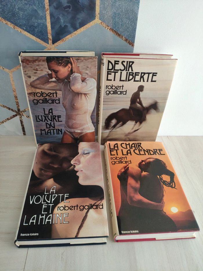 Tétralogie Robert Gaillard érotique historique chair cendre luxure volupté désir haine
