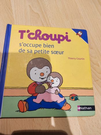 Livre T'choupi s'occupe bien de sa petite sœur