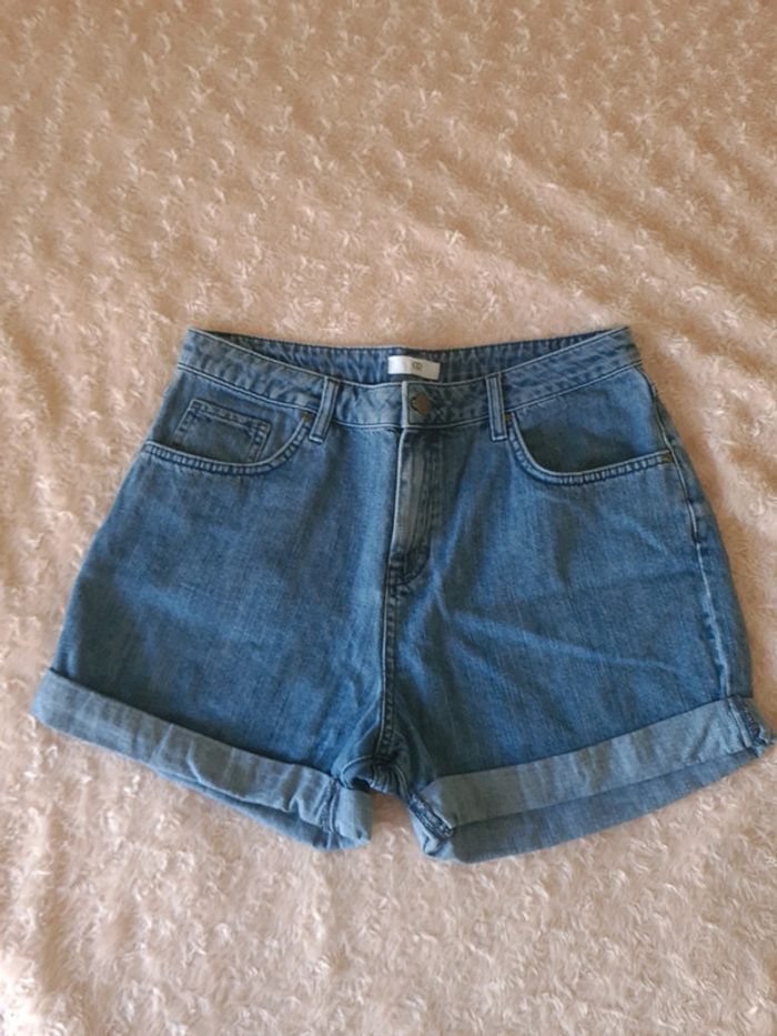 Short en jean felme