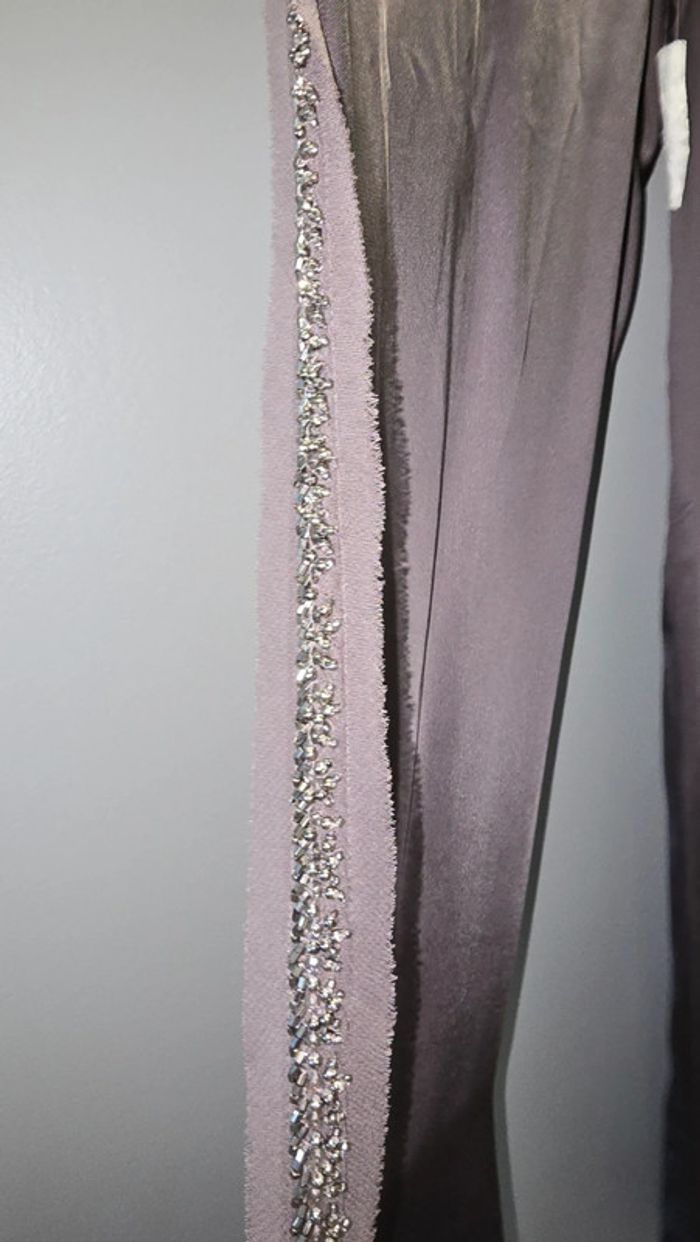 Pantalon effet satiné perles Zara - photo numéro 2