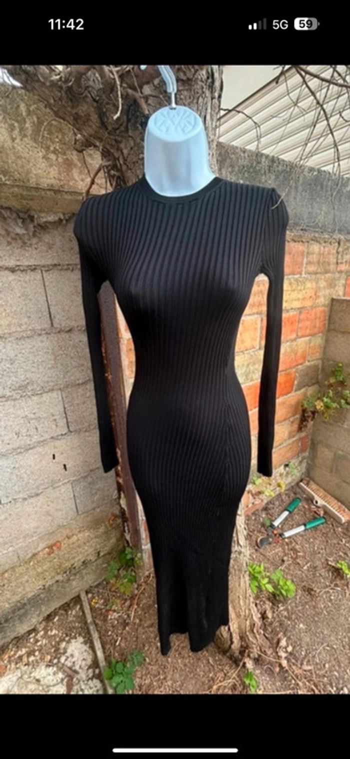 Robe noire Zara neuve - taille S - manches longues - photo numéro 4