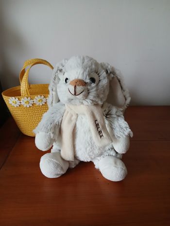 Peluche-doudou Lapinou gris *23 cm *Rodadou