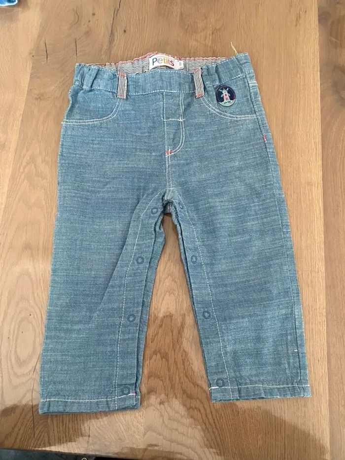 Pantalon léger effet jean