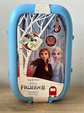 Valise reine des neiges coloriage