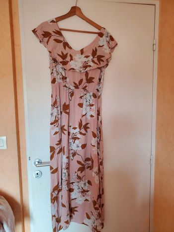 Robe longue à fleurs
