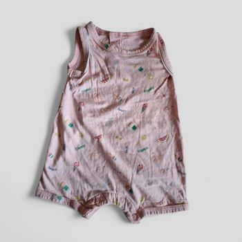 🩷 Combinaison rose pour bébé fille, taille 1 mois.