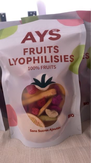 Fruits lyophilisés sécher à froid