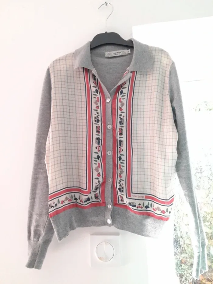 Chemise Gilet soie Vintage rétro