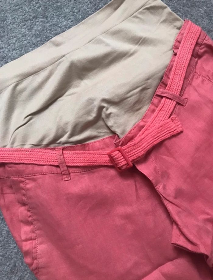 Pantalon de grossesse en lin Corail 36 Colline - photo numéro 2