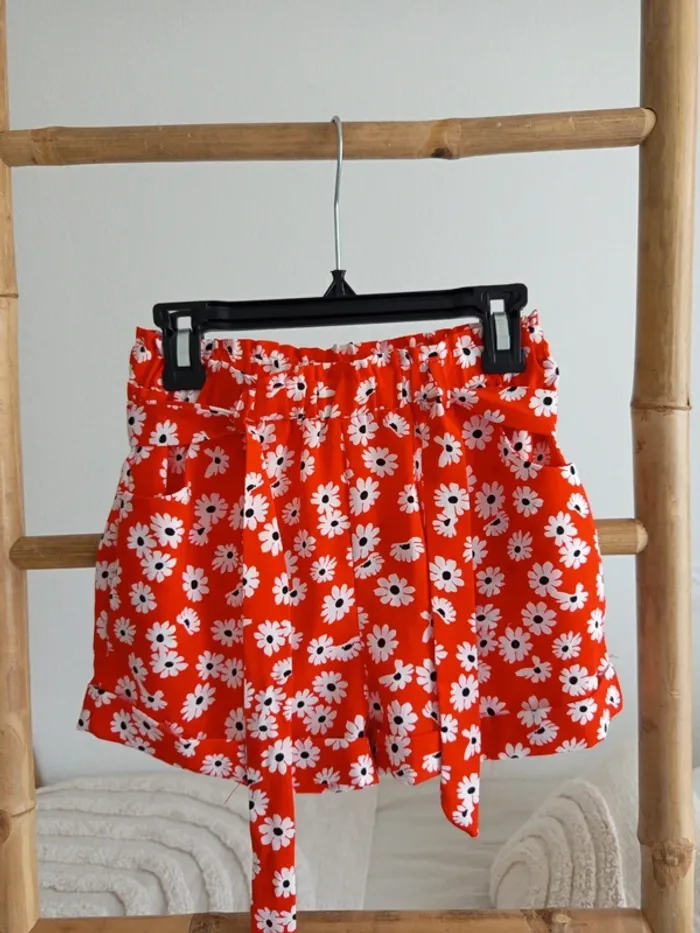 Short fluide avec ceinture amovible Loévia 8 ans