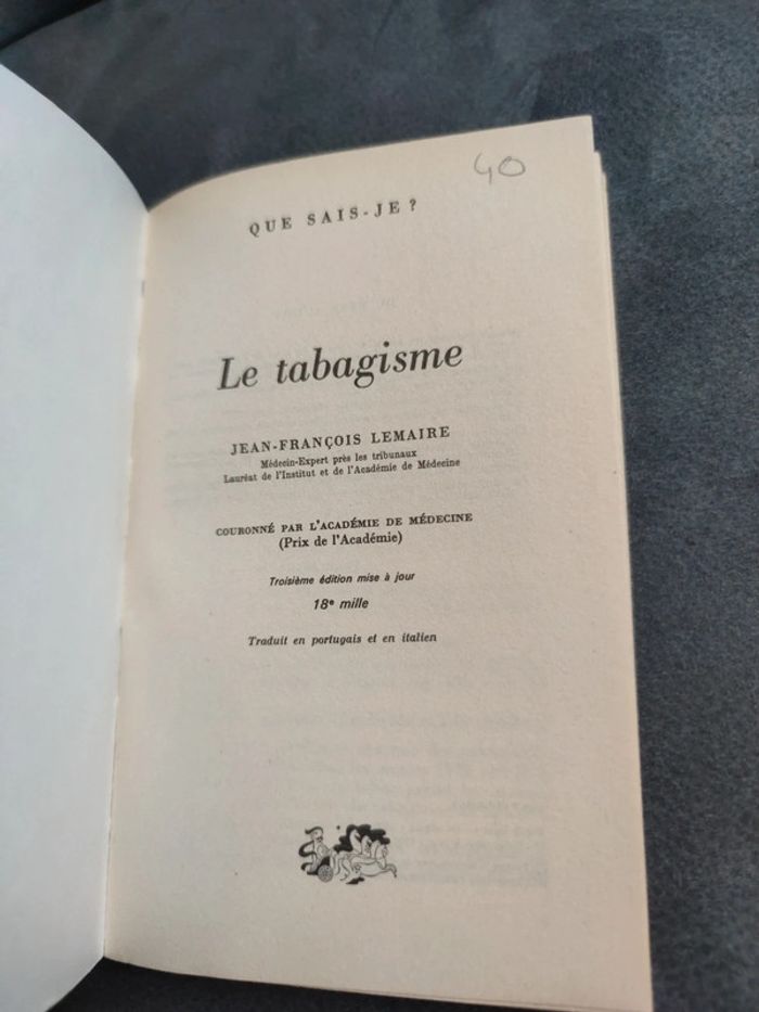 Livre vintage sur le tabac université de France - photo numéro 4