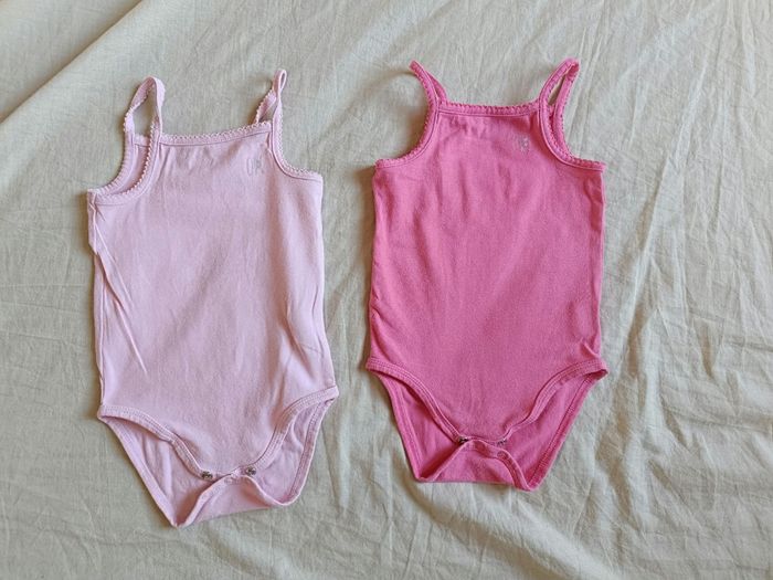 2 bodies bretelles rose