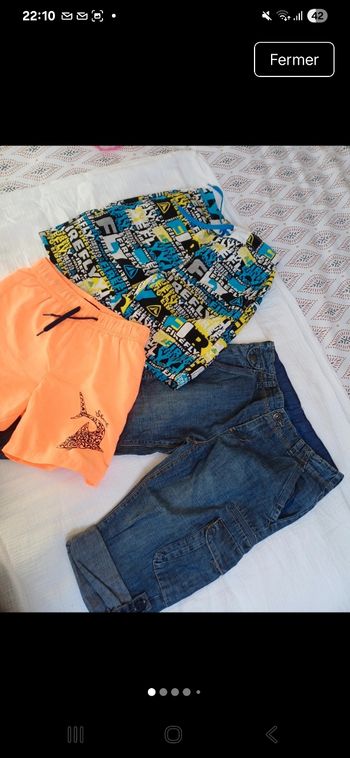 Shorts garcon 10 ans lot de 3 