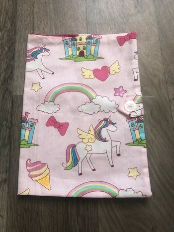Protège carnet de santé licorne