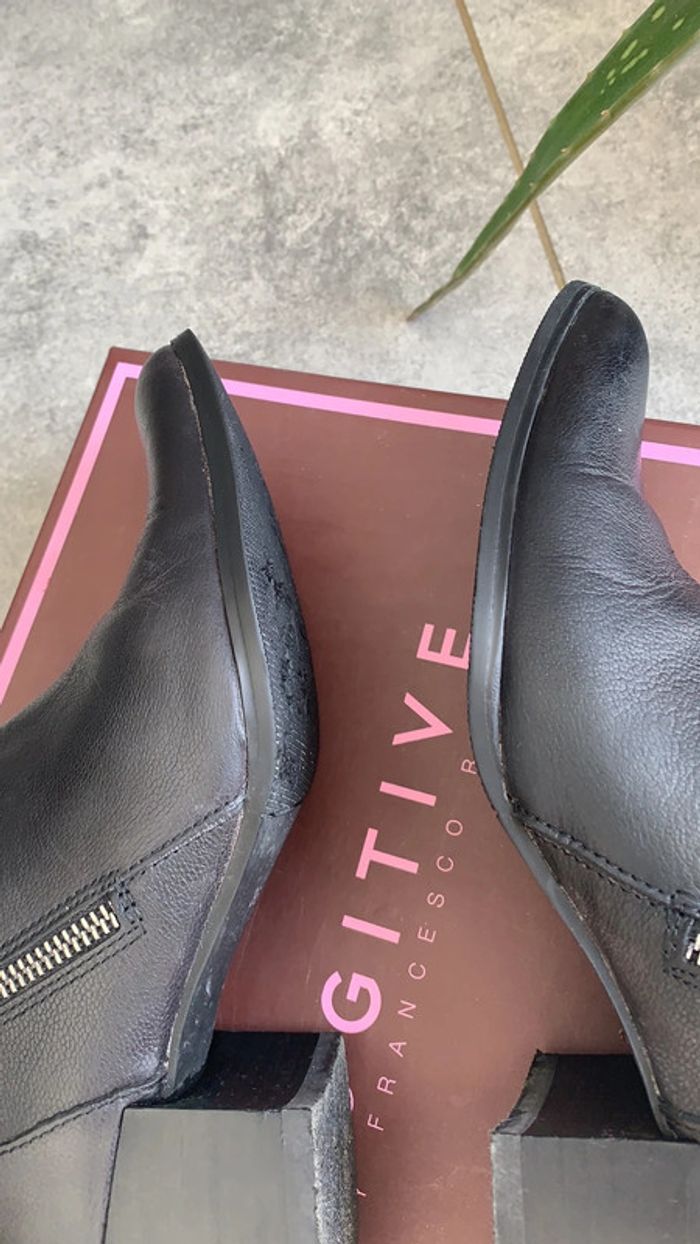 Bottine Fugitive noire cuir - photo numéro 6