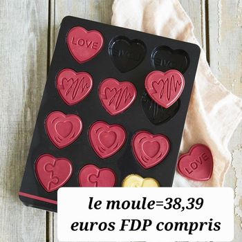 Moule 12 cœurs Guy Demarle