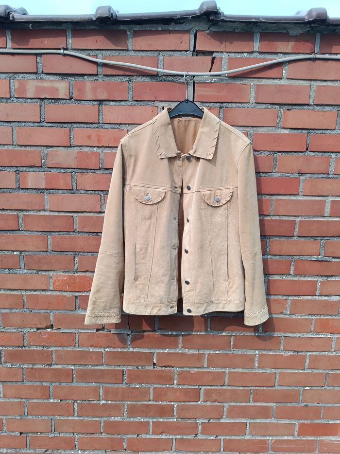 Veste en cuir véritable