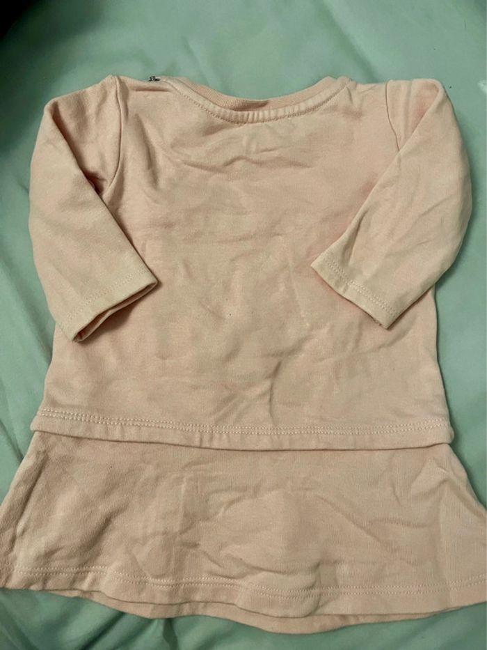 Robe sweat rose KENZO - 6 mois - manches longues - photo numéro 3