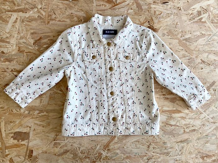 Veste en jean Kiabi cerise 24 mois / 2 ans