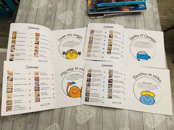 Lot livres recette famille enfant monsieur madame - photo numéro 2