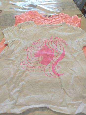 Lot tee shirts fille 