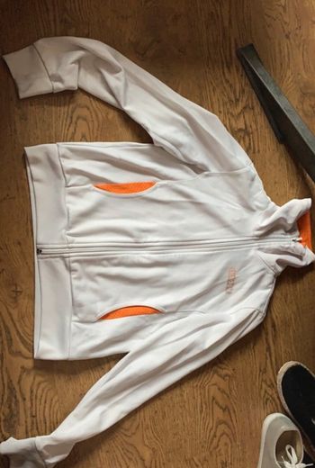 Sweet gilet Adidas blanc orange taille 14 ans