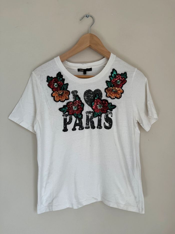 T-shirt Maje sequins