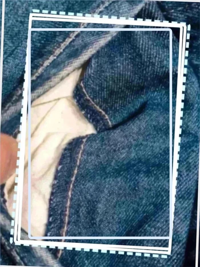 Veste  fourré jeans  globe  trotter - photo numéro 5