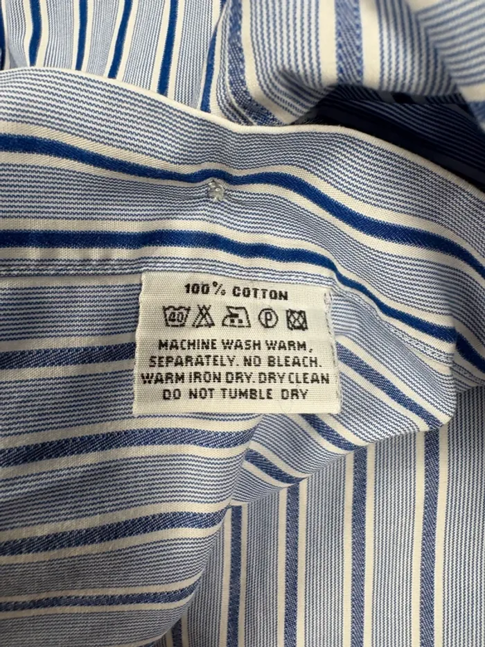 Chemise à rayures Café Coton | Blanc et marine | Taille M - photo numéro 5