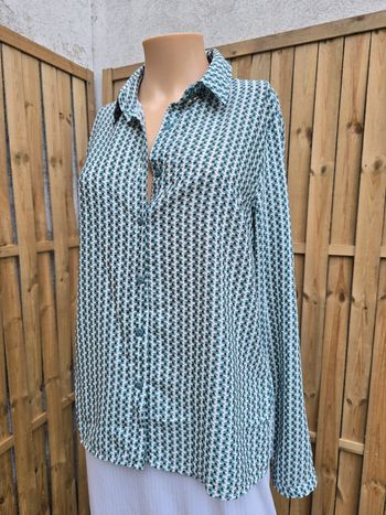 Chemisier 🍒vintage y2k Cerise blue🍒taille 38