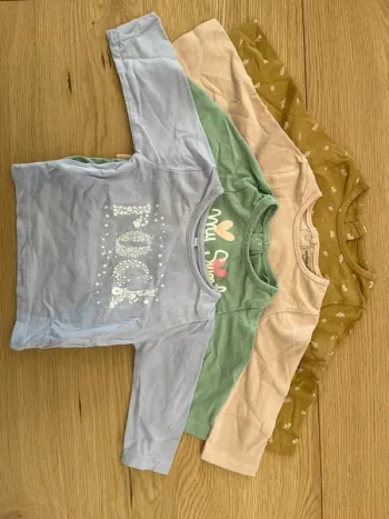 Lot 4 t-shirts manches longues - 3m