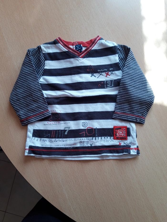 Tee-shirt manches longues 6 mois Terre de marins