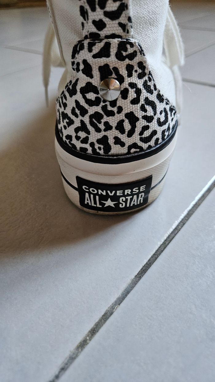 Converse plate-forme édition limitée léopard - photo numéro 2