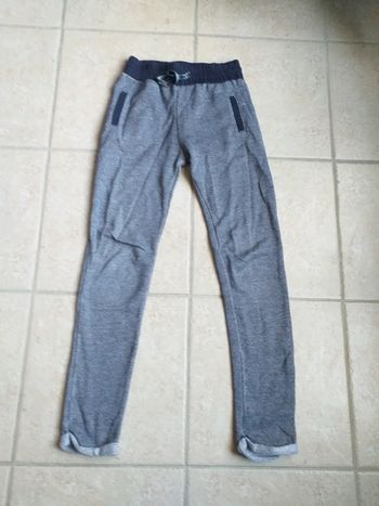 Pantalon sport bleu effet brillant 10 ans
