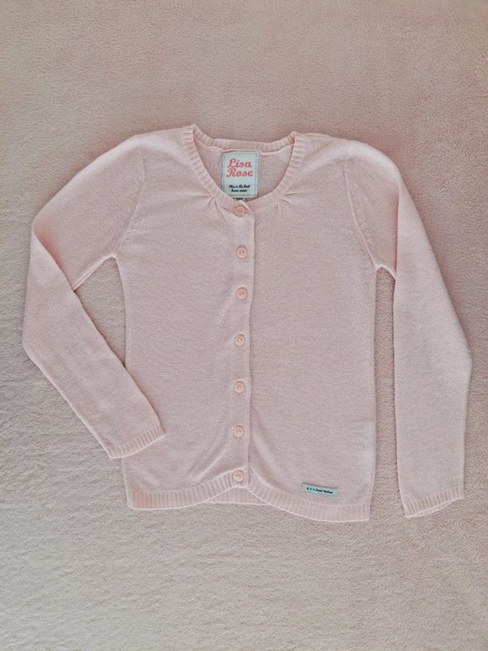 Gilet Lisa Rose 3 ans rose clair