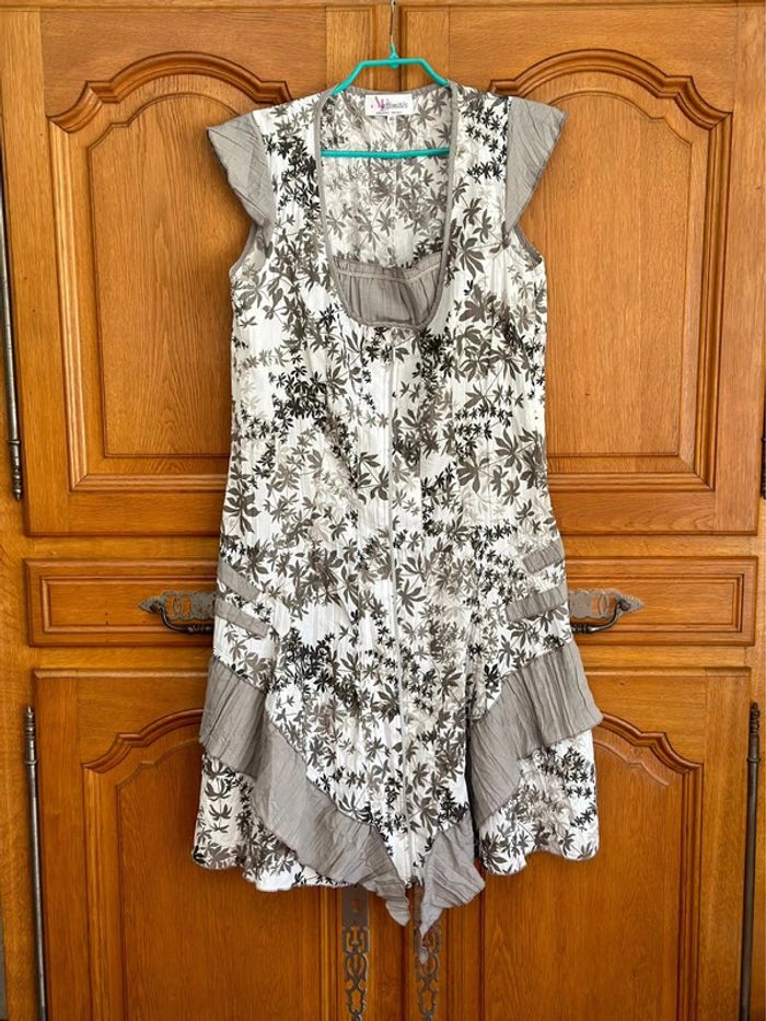 Robe d’été sans manches à motifs