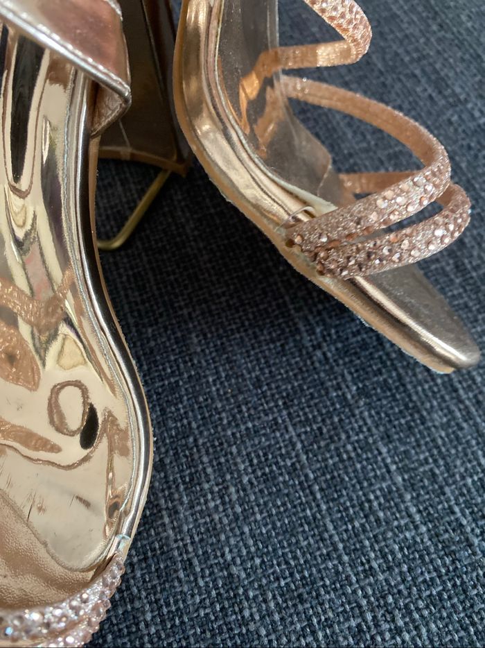 Chaussures nu pieds à lanières or rose 36 Adluum - photo numéro 7