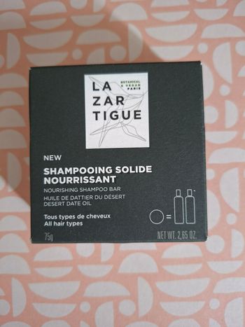 Lazartigue shampoing solide nourrissant 