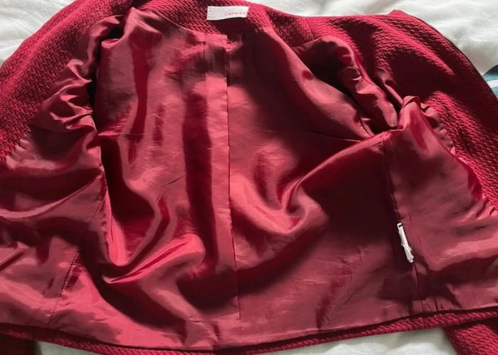 Veste rouge camaïeu - photo numéro 4