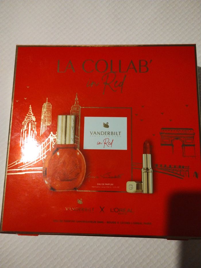 Coffret parfum  Vanderbilt et  L'Oréal  ''in red ''