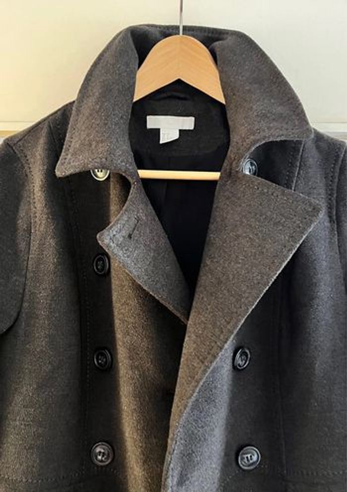 Caban manteau femme gris anthracite - photo numéro 2
