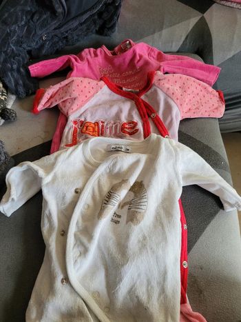 Lot de 3 pyjamas 1 mois