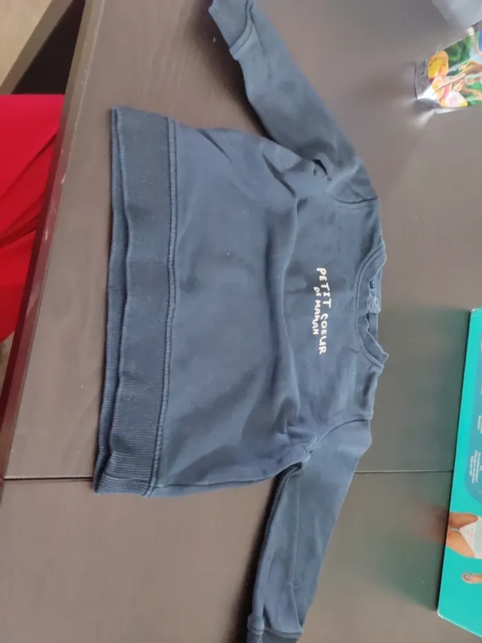 Pull petit coeur de maman 18mois