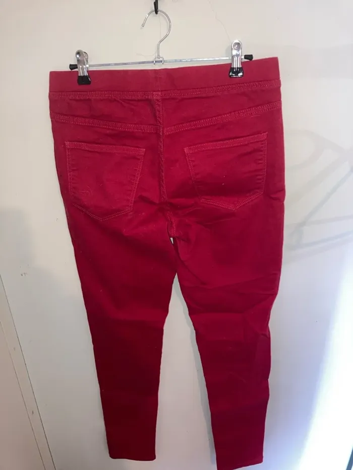 Jegging rouge la halle aux vêtements - photo numéro 2