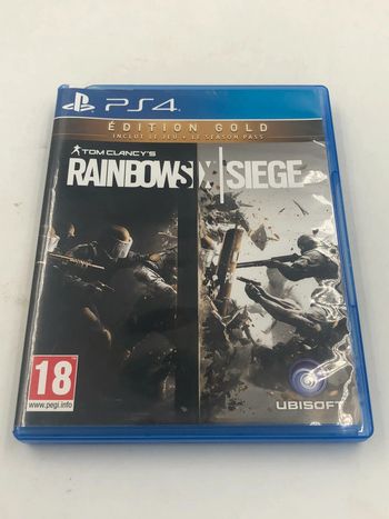 Jeu vidéo Rainbow six siège Édition Gold sur console PlayStation 4