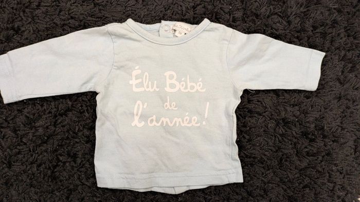 Haut manche longue 1 mois bébé de l'année