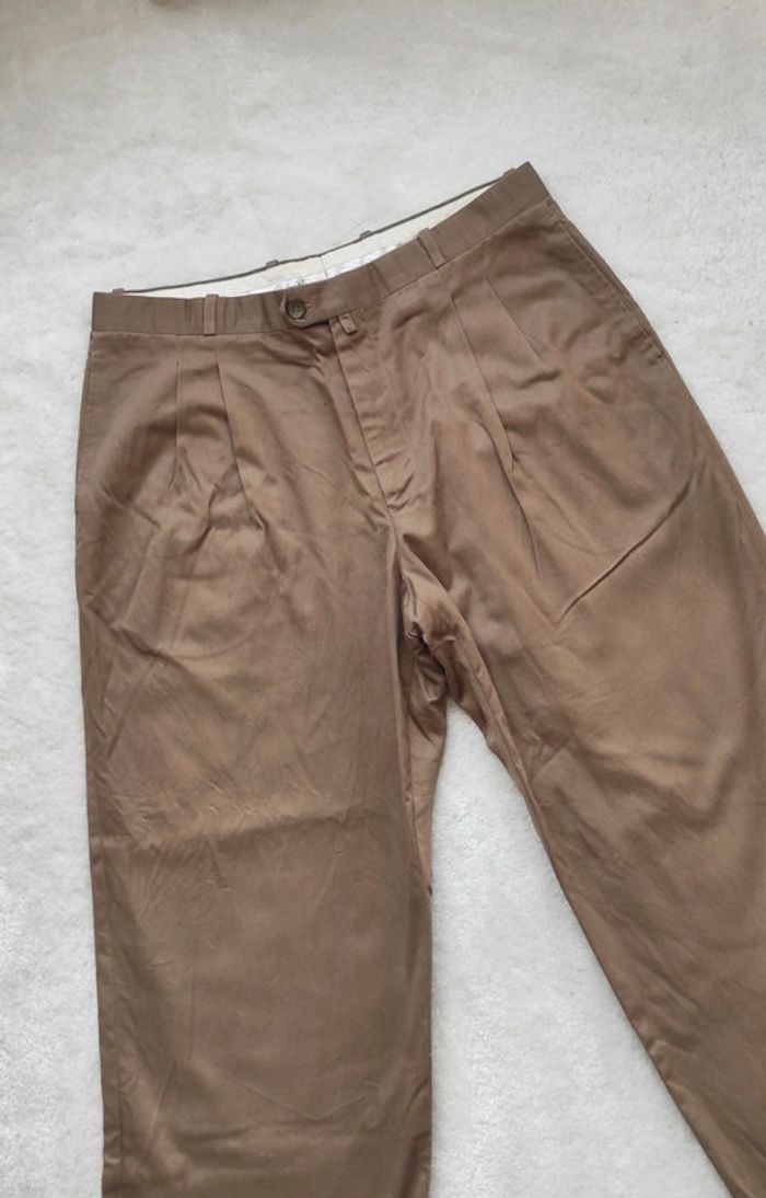 Pantalon Chino Old River beige camel W26 - photo numéro 2