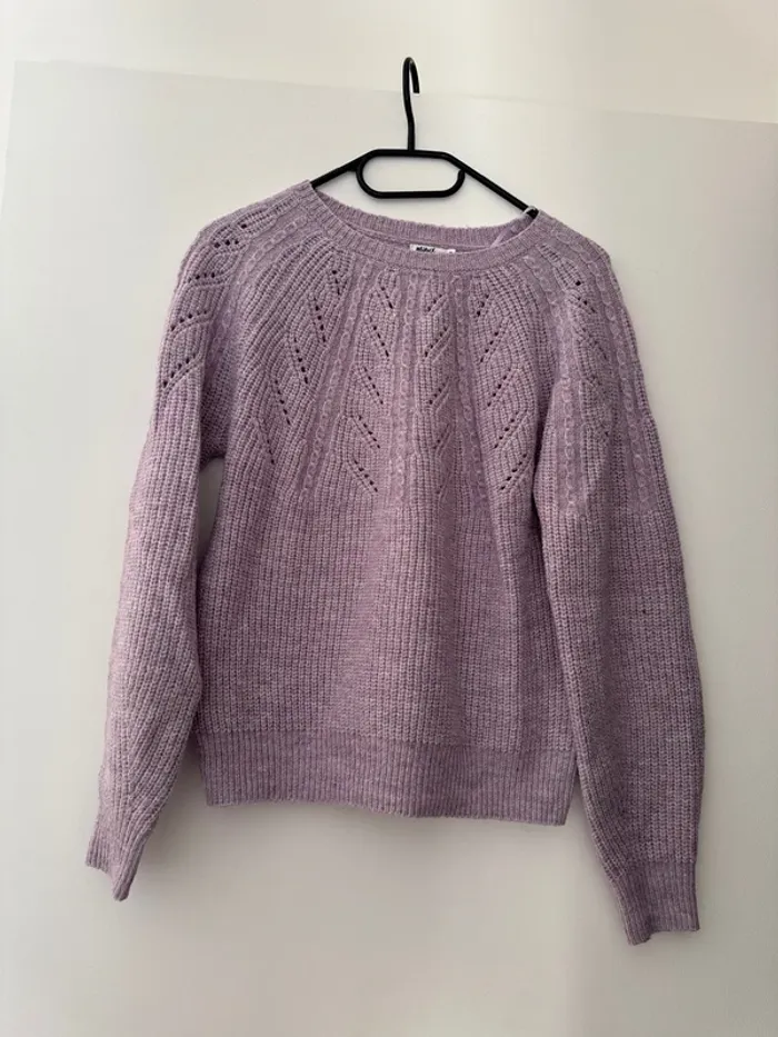 Pull d’hiver violet Gemo