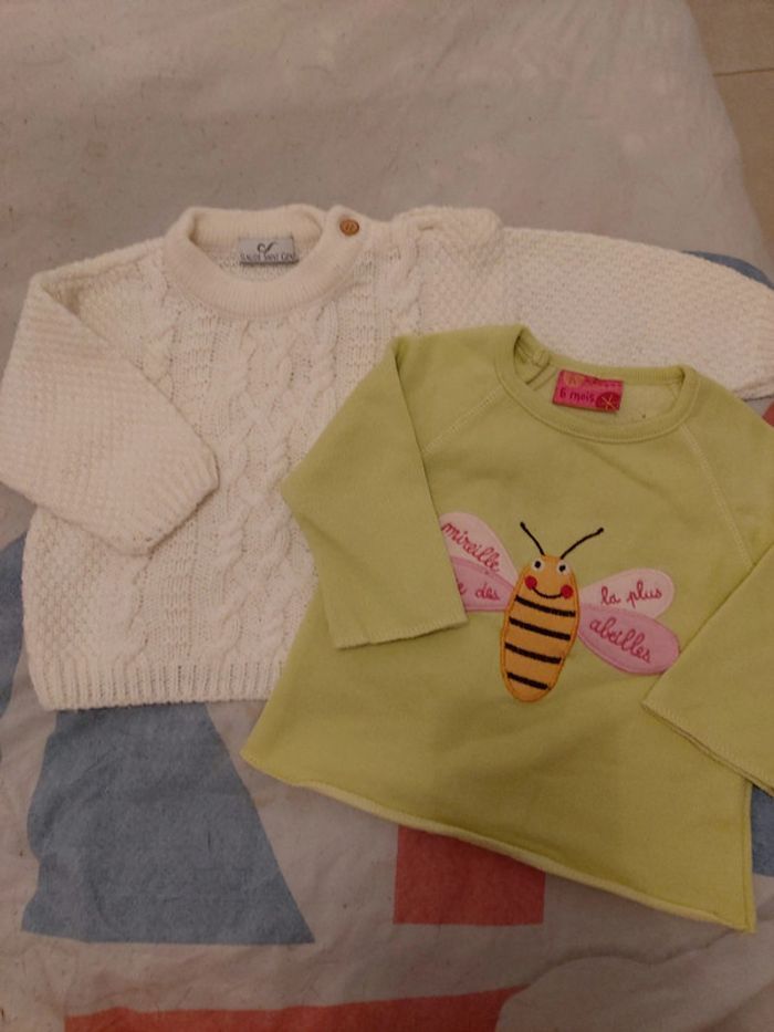 Lot de 2 pulls fille 🦷